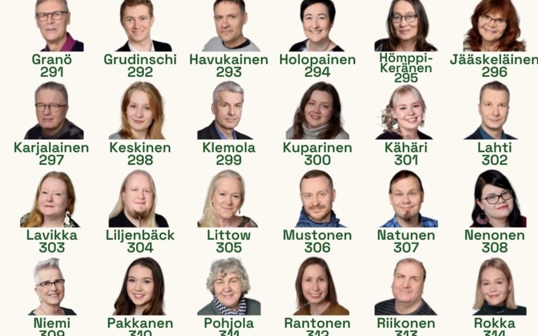 Vihreät ehdokkaat aluevaaleissa Etelä-Karjalassa 2022