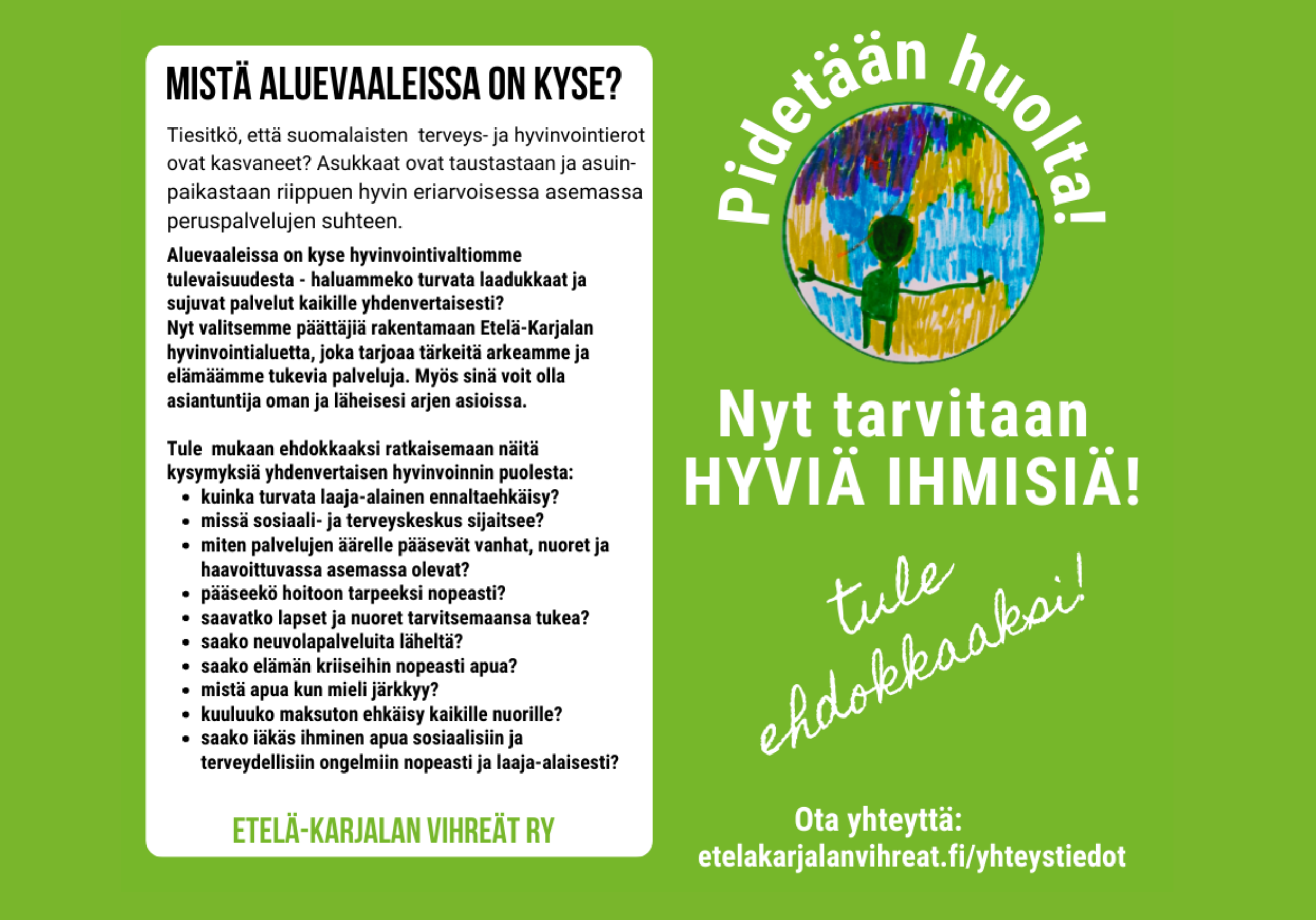 Ehdokkaaksi aluevaaleihin?