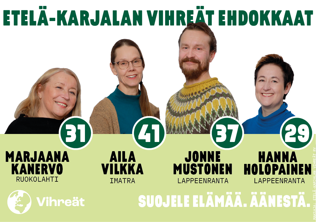 Eduskuntavaalit 2023 Ehdokkaamme Etelä-Karjalassa